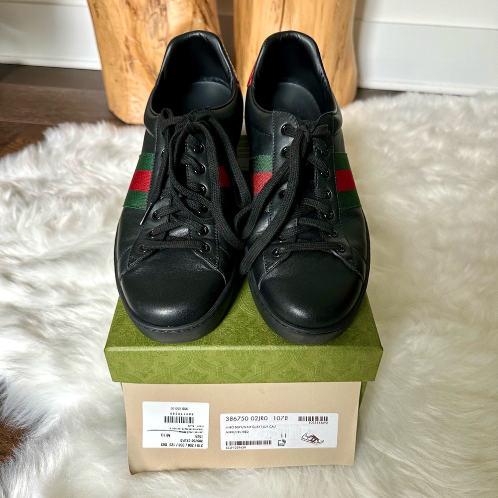 Gucci Black, red and Green Men's Sneakers